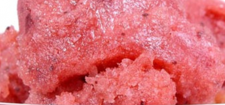 Foto di un sorbetto all'anguria